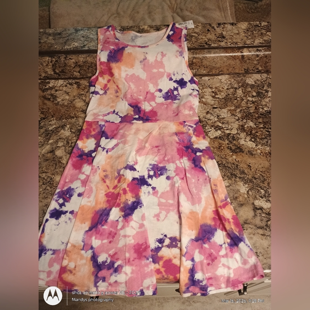 Children place multi colored tanks top style tie-dye dress. Brand new w Tag Xl